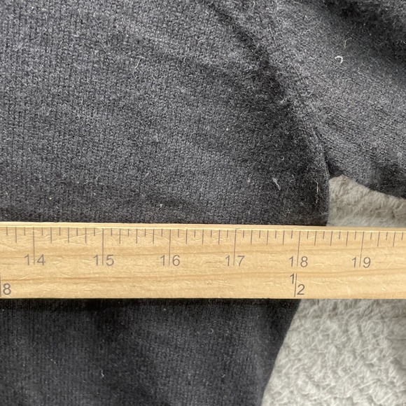 CharterClub 100% Cashmere Sweater Women Black Large 2 Ply Black Classic 90s Chic - Picture 3 of 8